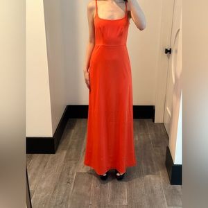 NBD Satin Orange Gown